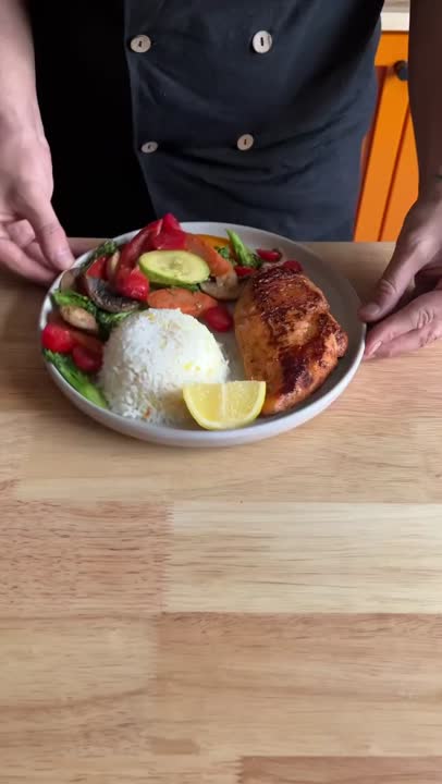 برنج ومرغ رژیمی