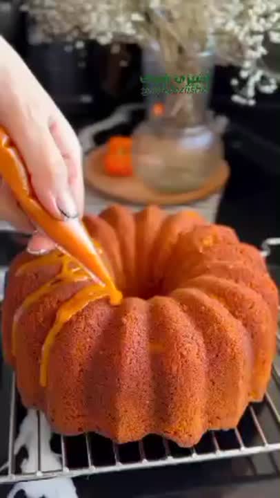 کیک کدو حلوایی