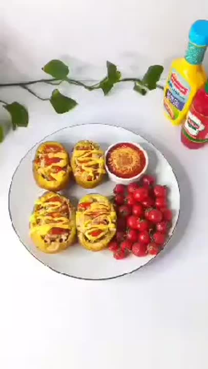 سیب زمینی شکم پر 