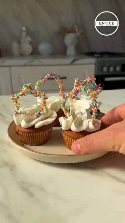 اشکال اسپریکه برای کاپ کیک‌ها