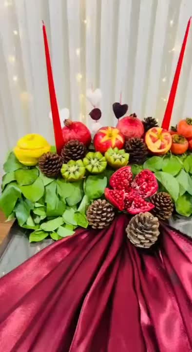 شب چله خونه داداشم دعوت بودم باخودم کاچی وسمبوسه بردم