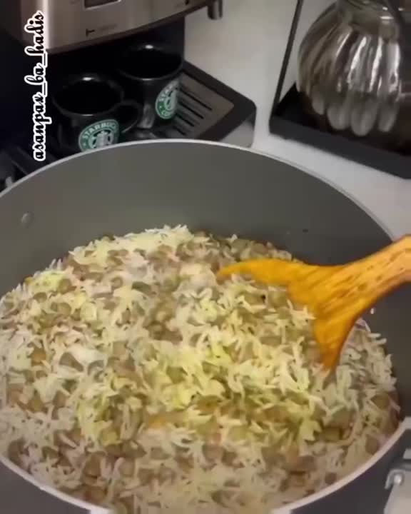 عدس پلو به روش جدید