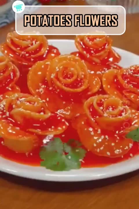 چیپس سیب زمینی به شکل گل?