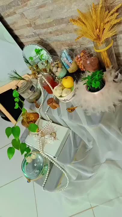 هفت سین قشنگم بخاطر مسافرت رفتنم زودتر برپاش کردم?