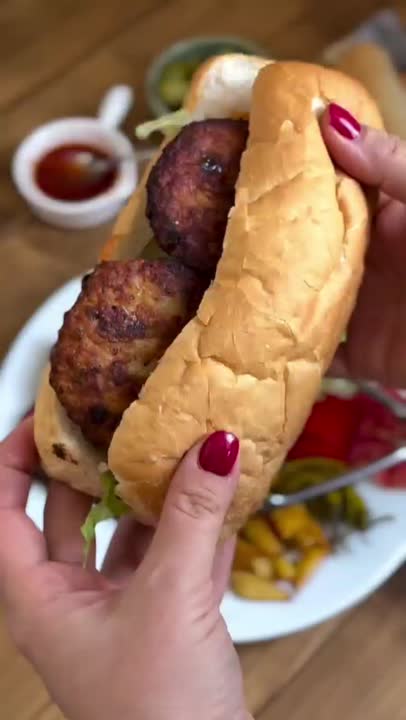 ساندویچ کتلت مرغ