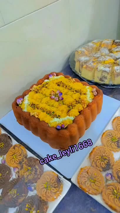 کیک حلوا ..رنگینک مدرن ?