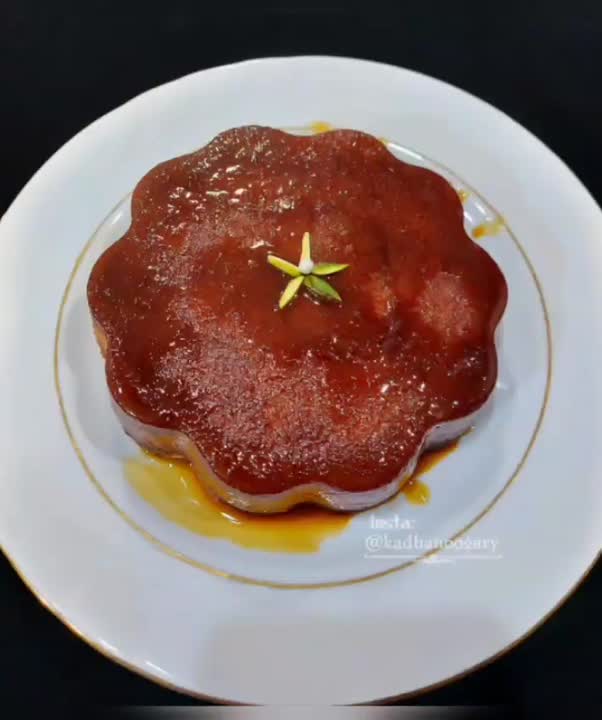 دسر کاراملی با نان باگت 