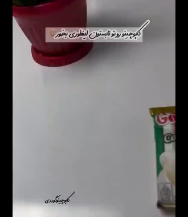 کاپوچینو رو تو تابستون اینجوری بخور 