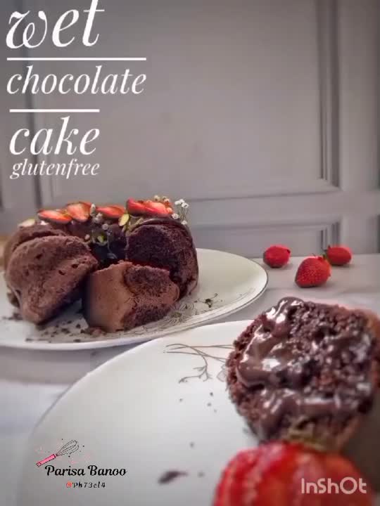 کیک شکلاتی پنبه ای