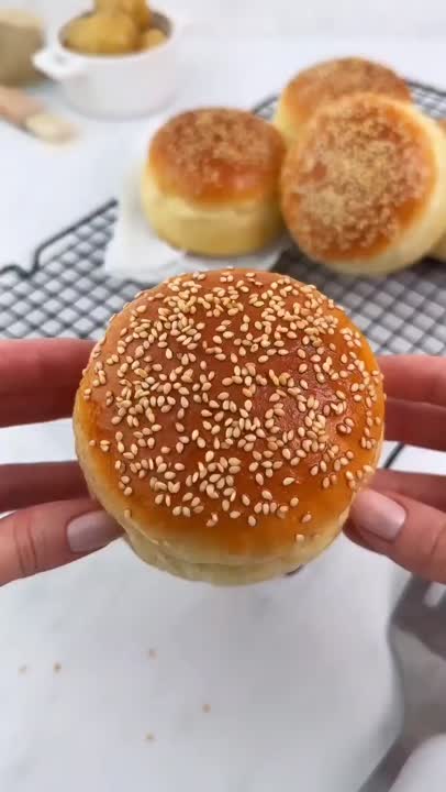 نان برگر سیب زمینی