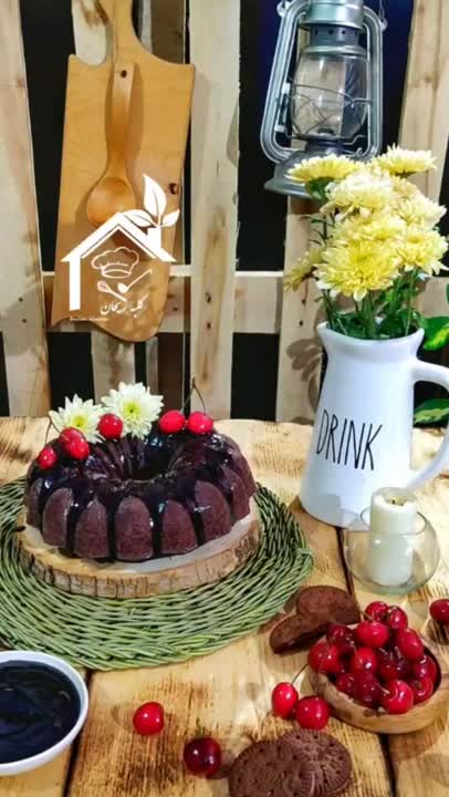 کیک دبل چاکلت 