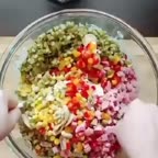 سالاد ماکارونی خوشمزه