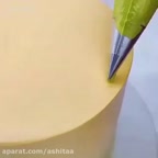 تزئین کیک گل آفتابگردان