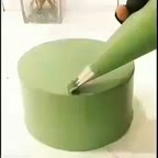 تزیین کیک با ماسوره حصیری