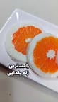 ژله نارنگی با شیر