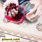 کمپوت گیلاس که خودم درست کردم