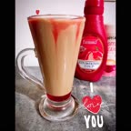 آیس لته توت فرنگی