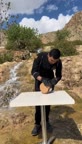تزیین کیک در طبیعت