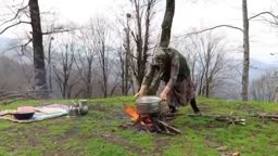 آش رشته در طبیعت