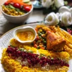 مرغ زعفرانی مجلسی