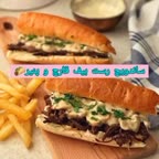 ساندویچ رست بیف قارچ و پنیر